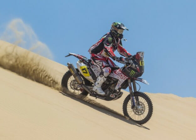 dirt bike on sand