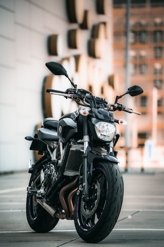 motorbike with cool motorbike tires