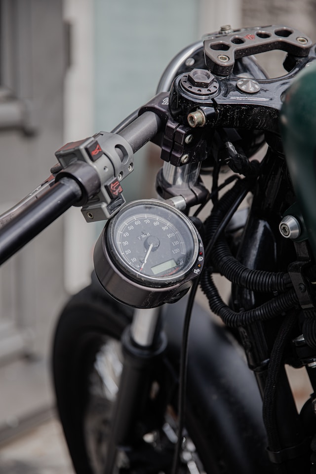 motorcycle close up